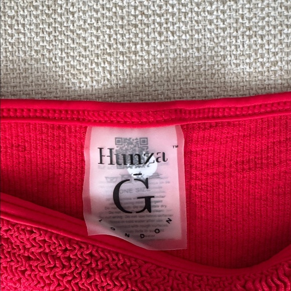 Hunza G Gina Red String Bikini Bottoms One Size - Picture 4 of 5
